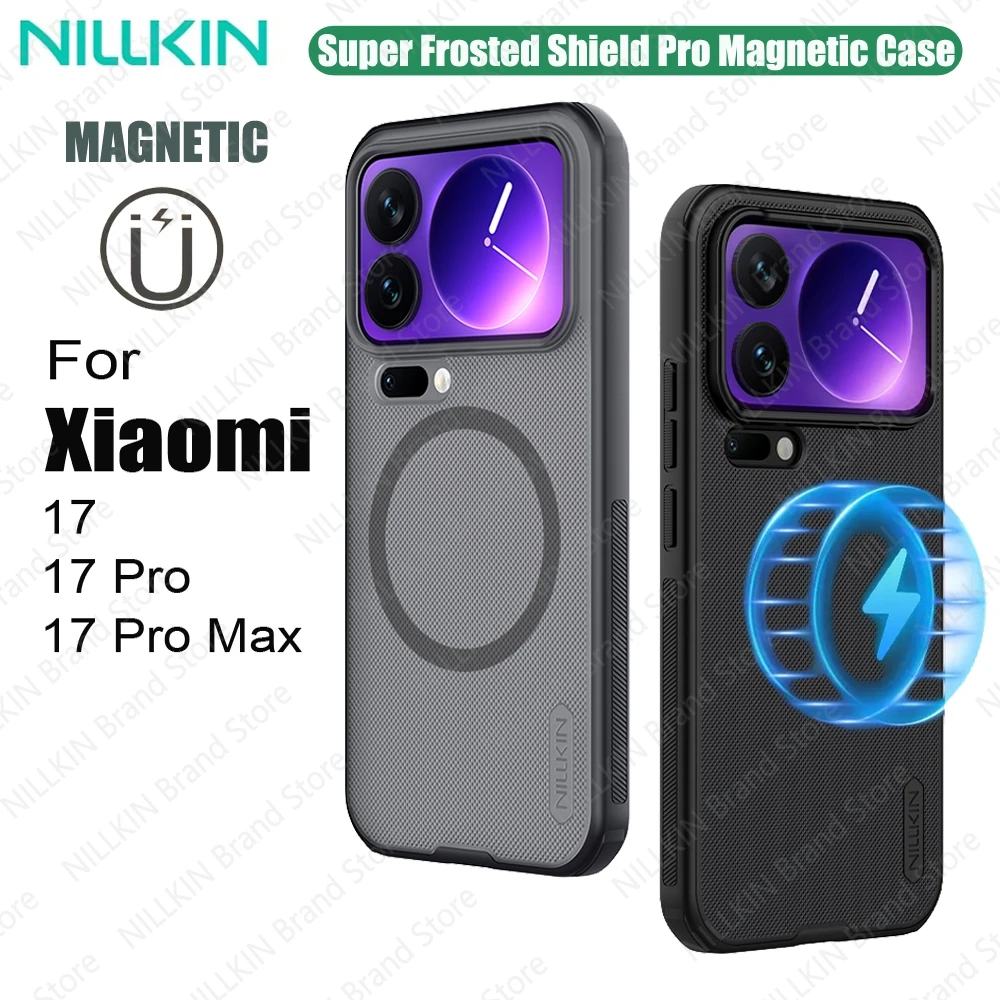 

Чехол Nillkin для Xiaomi 17 Pro Max / 17 Pro MagSafe, матовый чехол Shield Pro, магнитный противоударный ультратонкий чехол для Xiaomi17