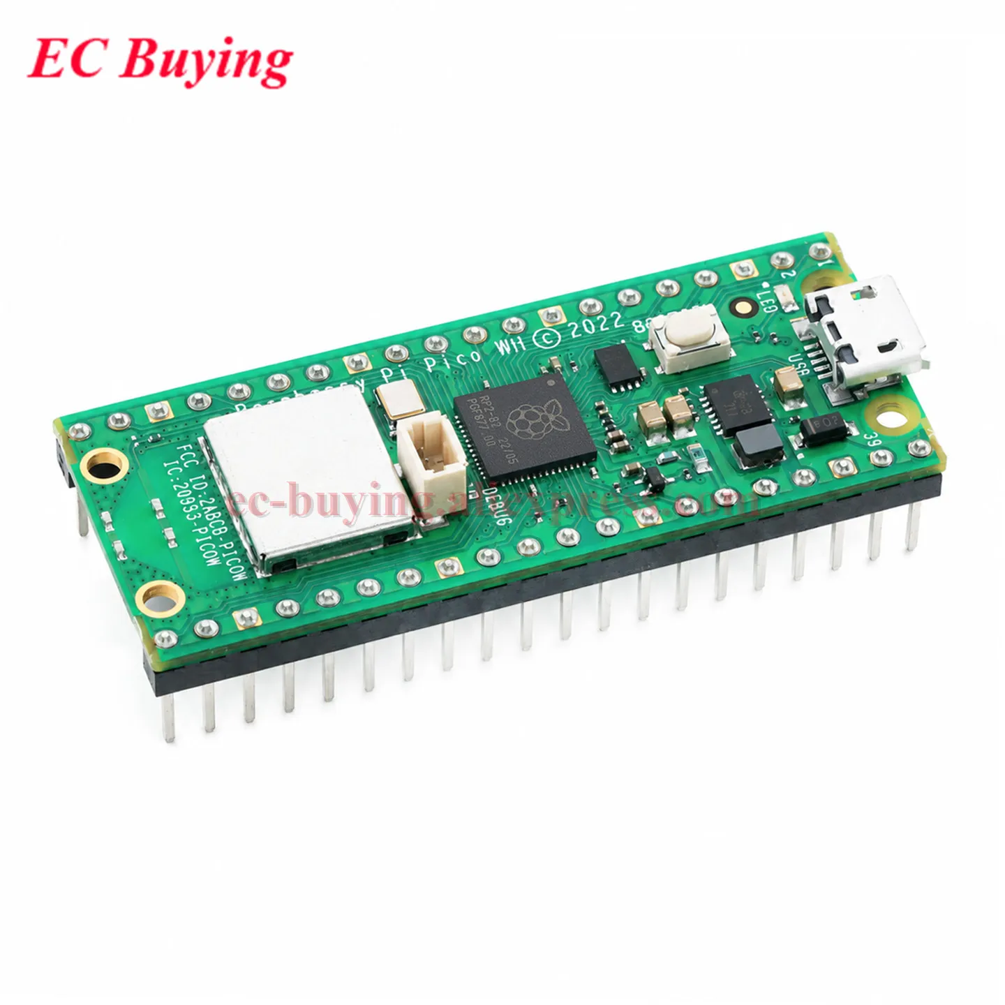 Raspberry Pi Pico 2 Pico W Pico WH Pico 2H H 2WH RP2040 RP2350 Bezprzewodowy moduł rozwojowy WiFi z rozszerzeniem GPIO MciroPython — zdjęcie produktu 4
