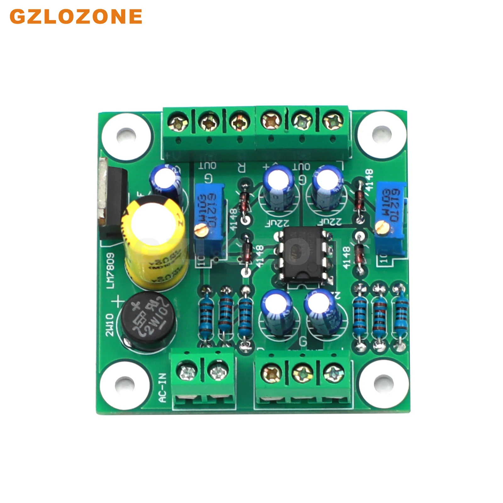 ZEROZONE LM358 VU Level Audio Meter driver DIY Kit/Finished board Adjustable sensitivity