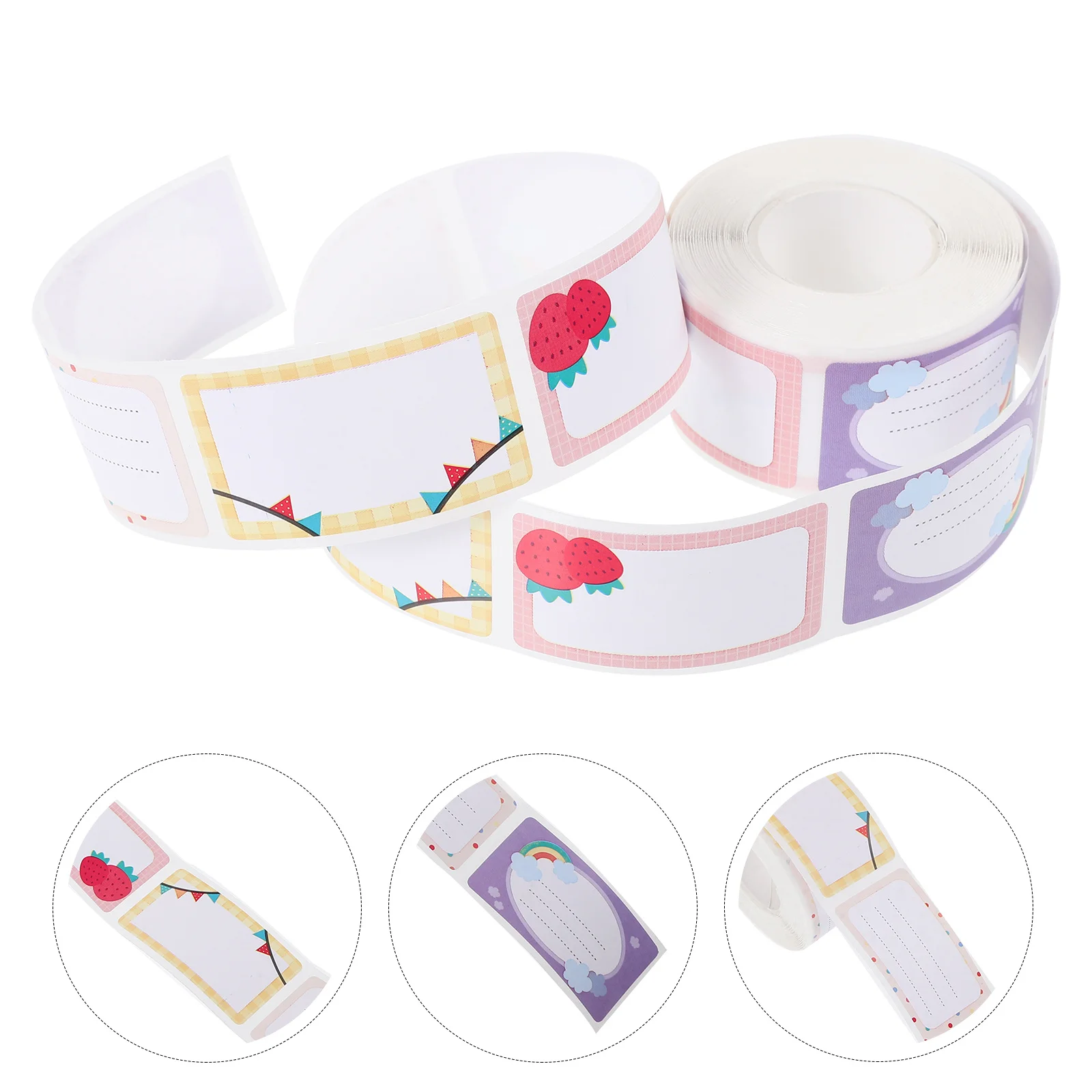 

2 рулона детских бутылочек, именные бирки, клейкие этикетки, наклейки для студентов, организация хранения, школьные принадлежности для разметки одежды для детского сада