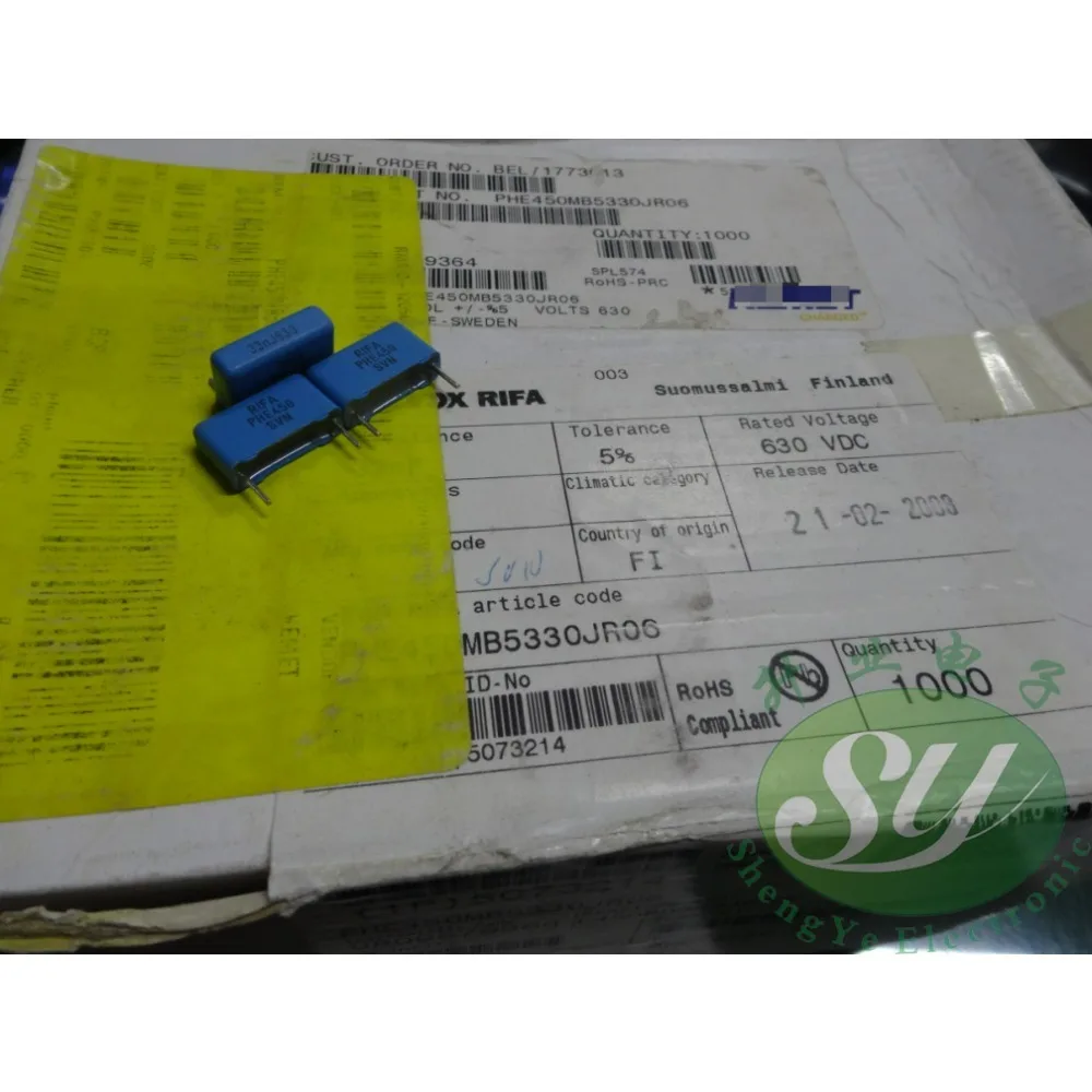 

10PCS PHE450MB5330JR06 0.033uf/630v 33nf 333 Brand new 15mm film capacitor