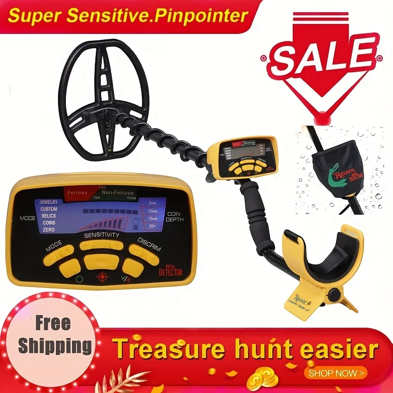 MD6350 Gold and Silver Metal Detector Depth Indicator Locator Target ID Legend Detection Exploration Equipment Underground