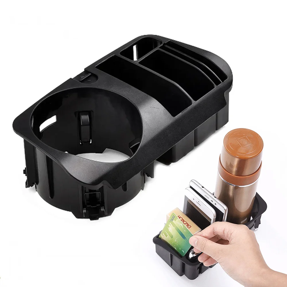 5Pcs Front Center Water Cup Holder Storage Box Modified for Mercedes-Benz E-Class W213 2016 2017 GLC W205 X253 Car Accessories