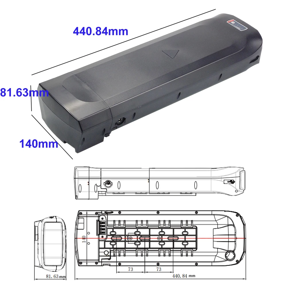 36V 10.4Ah 17.5ah for APE RYDER A10 UTILITY ELECTRIC BIKE 250W Motor 374.4WH Replacement City Bike Rear Rack Ebike Battery