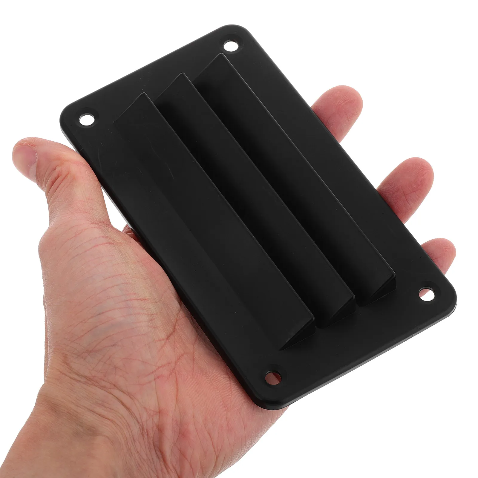 Rectangular Marine Air Vent Louver Covers Nylon Exhaust Vent Black for Boat Rv Yacht Camper Bathroom Wall Fan Window Exhaust Fan