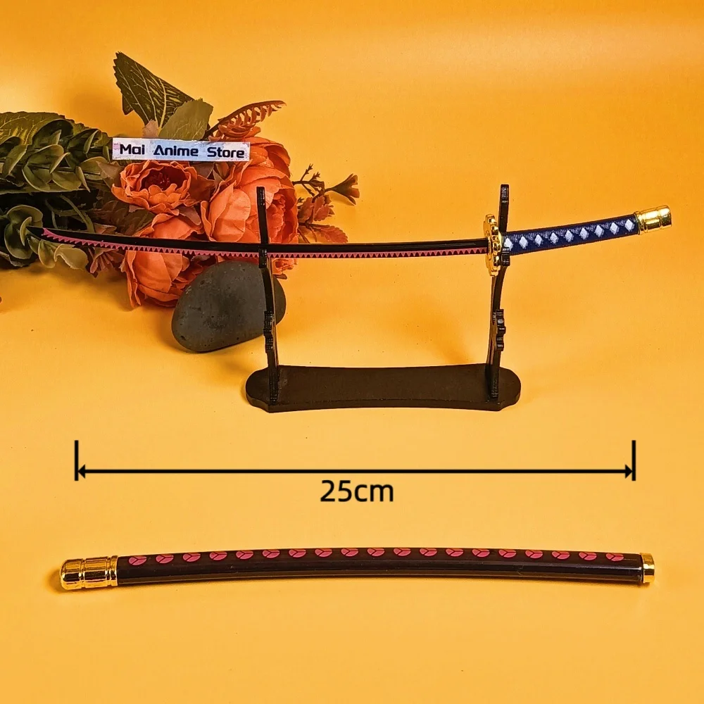 10 pouces acier Roronoa Zoro Katana taille réelle japonais Katana Original samouraï sabre métal Anime Zoro épée fer Ninja couteau jouet cadeau