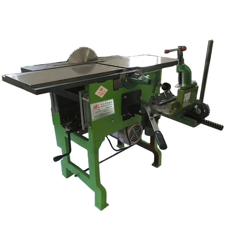 

2023 NEW - 4-in-one Drilling Flat Wood Planer Multifunctional Woodworking Thicknesser Machine Tool Table Planer