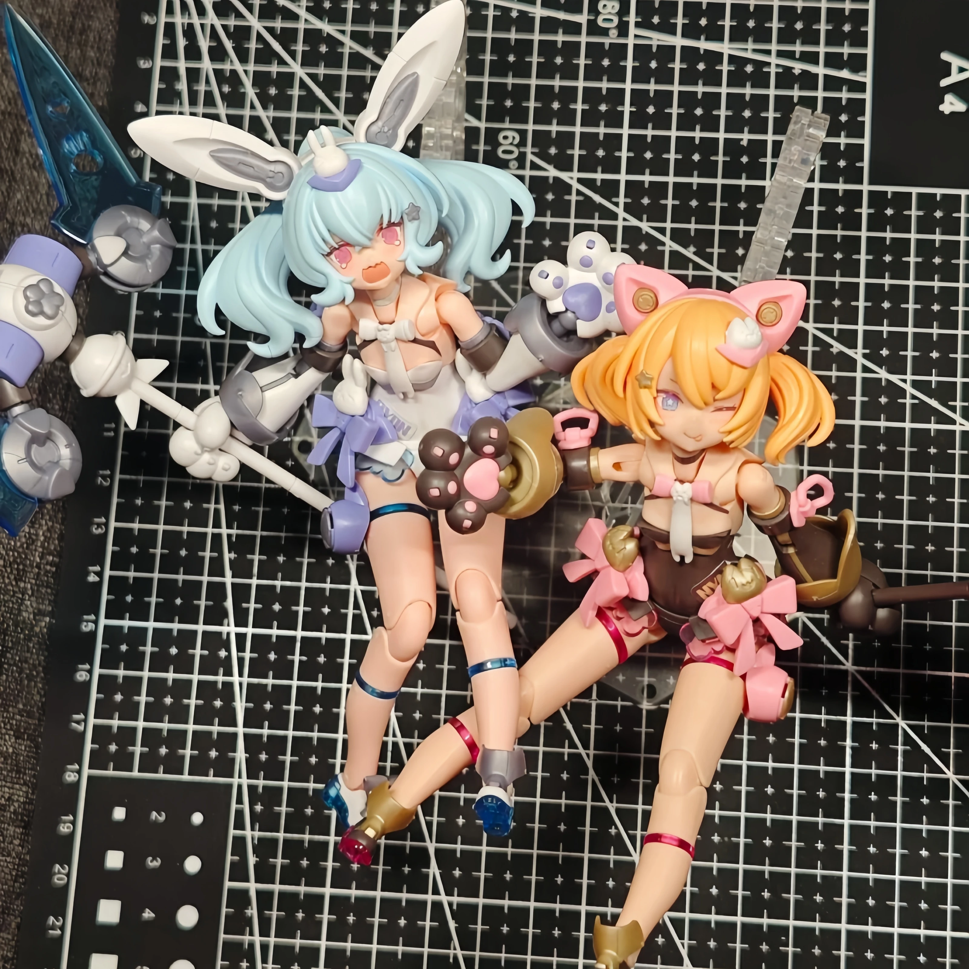 

Authentic Shouwu Kp789 Punimofu Snow Rabbit Mother Movable Assembly Action Figure Collectible Toy Original Design