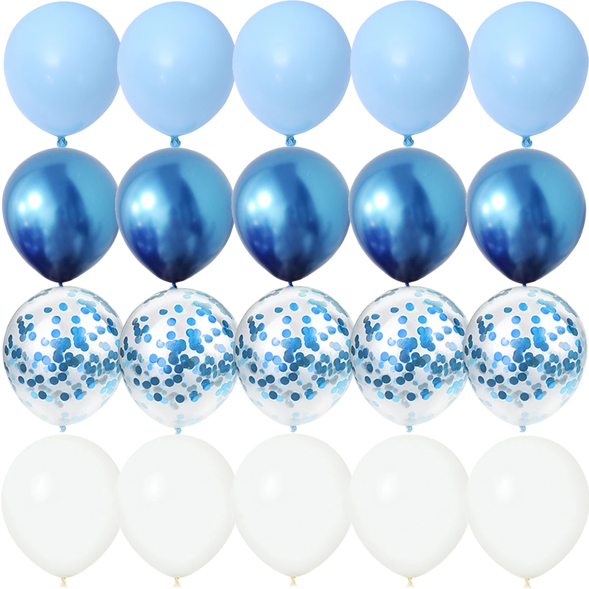 20PCS Agate Blue Dark Matte Balloons Gender Reveal Wedding Valentine\'s Day Baby Shower Birthday Globos Party Decorations