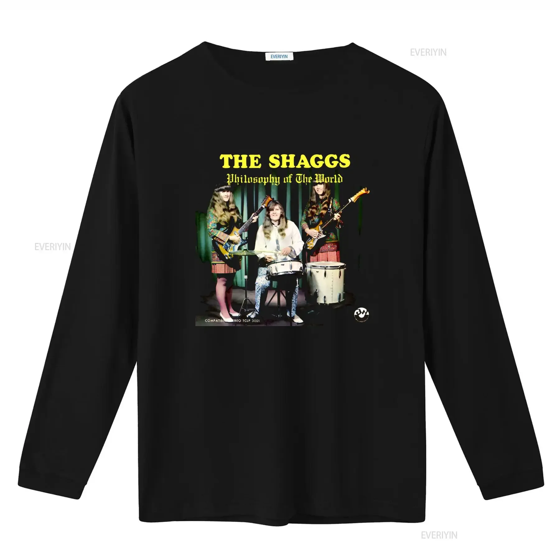 The Shaggs Philosophy of World Band Music Retro Style T shirt vintage Washed Breathable Top For Everyday Wear Stretched fashion