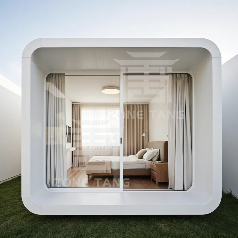 منزل وحدات مسبق الصنع تصميم مخصص فاخر حديث للمنزل الجاهز المحمول بسعر المصنع منازل Apple Capsule Home Houses #3