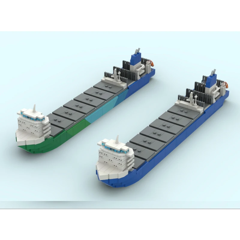 MOC-242957 Fun Brick Modern Container Ship - CSM016 Assembly Model 1391 Pieces Children's Christmas and New Year Toy Gift