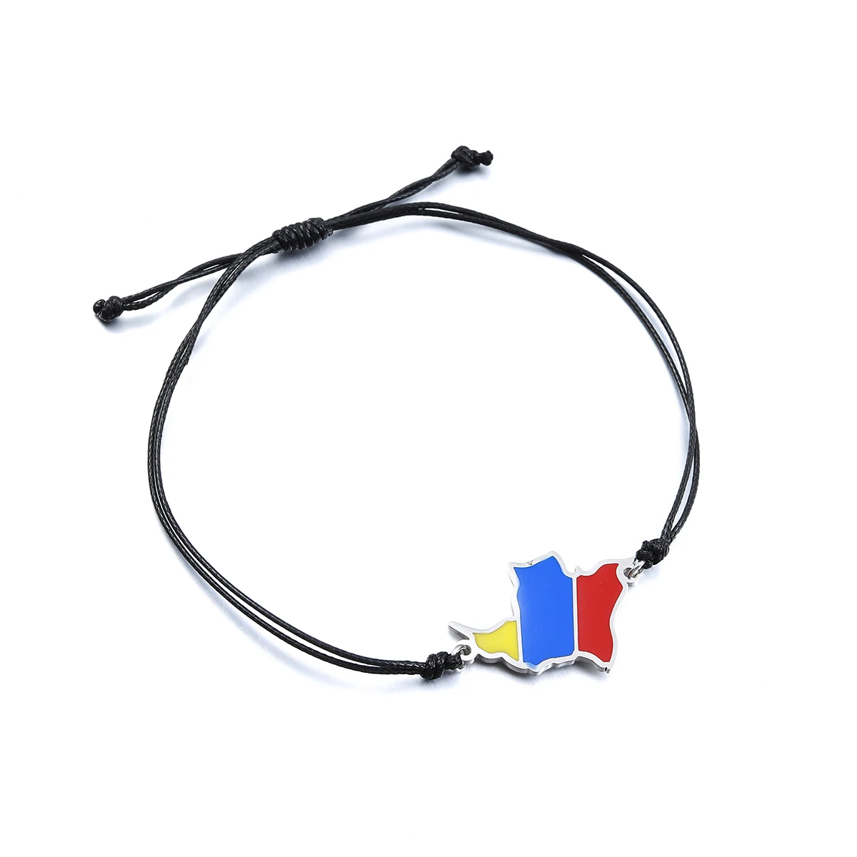 Colombia Map Flag Rope Bracelet Women Girls Jewelry