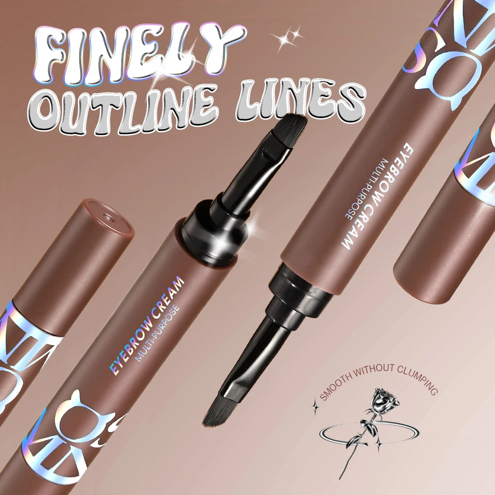 BANXEER Eyebrow Pomade Brow Gel ครีม 4 สีธรรมชาติกันน้ํา Long Lasting Highly Tint Eyebrow Shade พร้อมแปรงแต่งหน้า