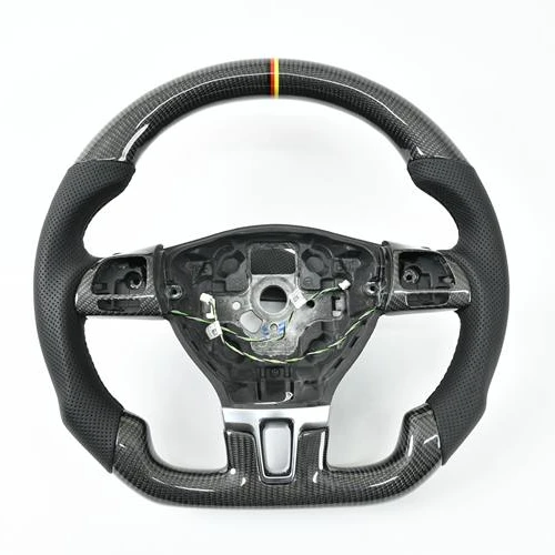 

Racing Style Carbon Interior Customized Carbon Fiber Steering Wheel For Passat CC