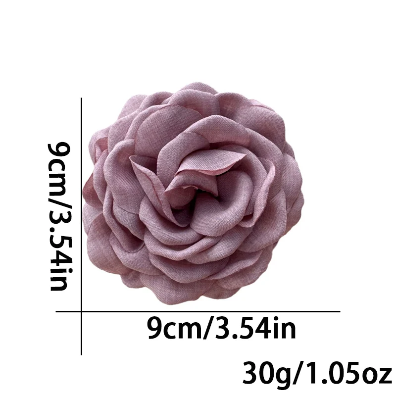 1/2/6 Uds. Pinza para el pelo estereoscópica de flor rosa Fpr para mujer elegante parte posterior de la cabeza Clip de tiburón accesorios para el cabello de moda para niña