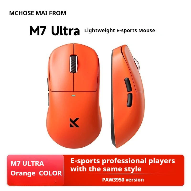 

Mchose M7 Gaming Mouse Tri-mode Wireless PAW3395 Sensor Lightweight 8k Polling Rate Customized Gaming Mouse Pc Gamer Accessories
