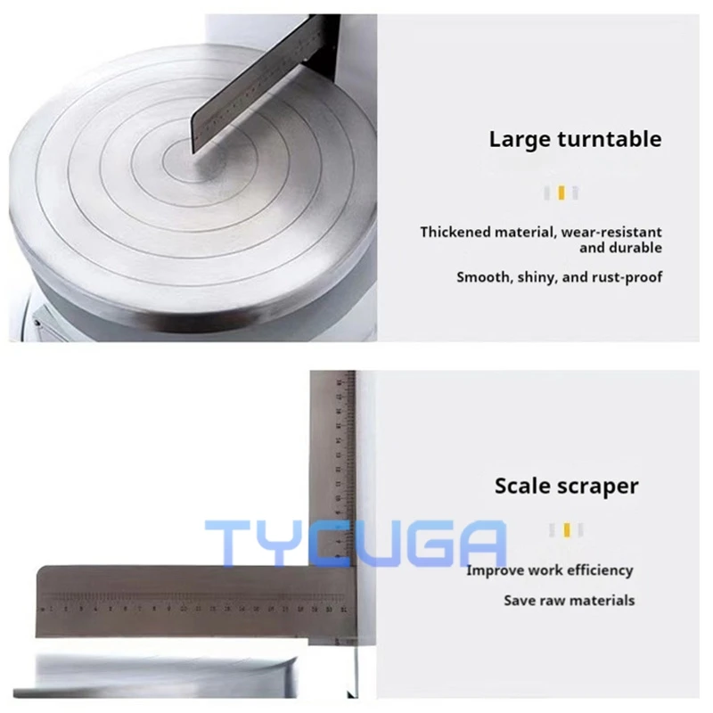 ماكينة توزيع الكعك الكهربائية التجارية ماكينة تزيين كريمة الخبز المستديرة ماكينة تعبئة الطلاء الأجهزة المنزلية 110 فولت/220 فولت #3