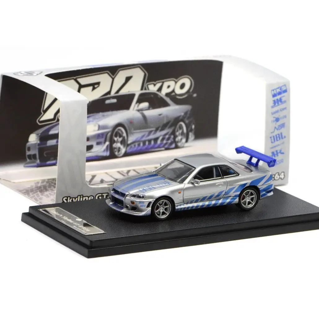 

KOD GFCC 1:64 GT-R34 Skyline Foshan Exhibition Limited Edition Zinc Alloy Car Model