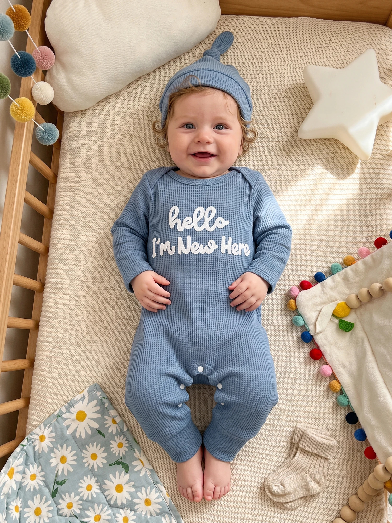 Baby Boy Embroidered Romper Set 1
