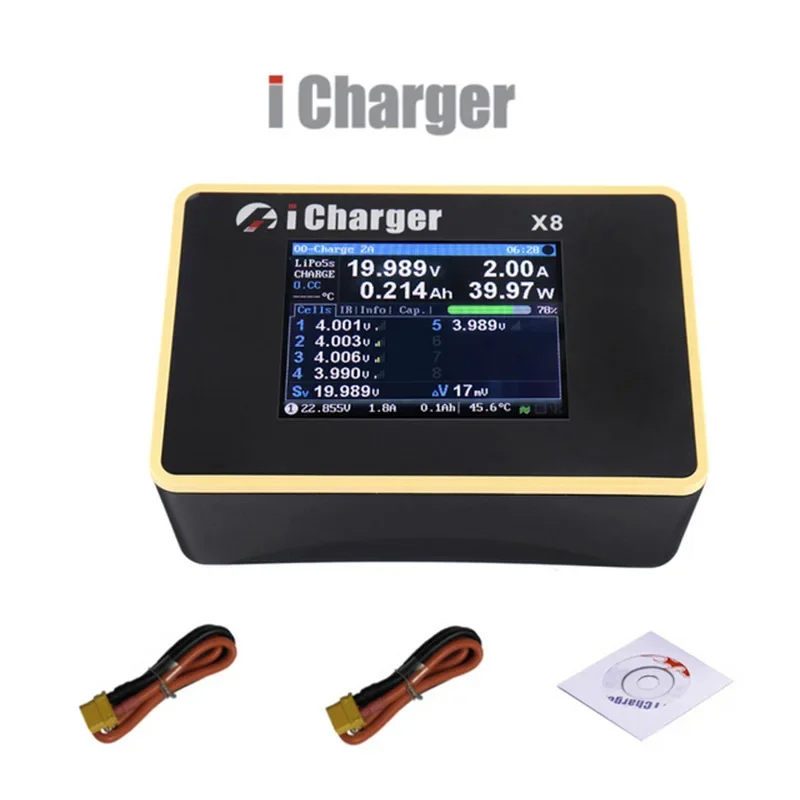 ICharger X8 1100W 30A DC LCD-Bildschirm Smart Battery Balance Rc Ladegerät Entlader