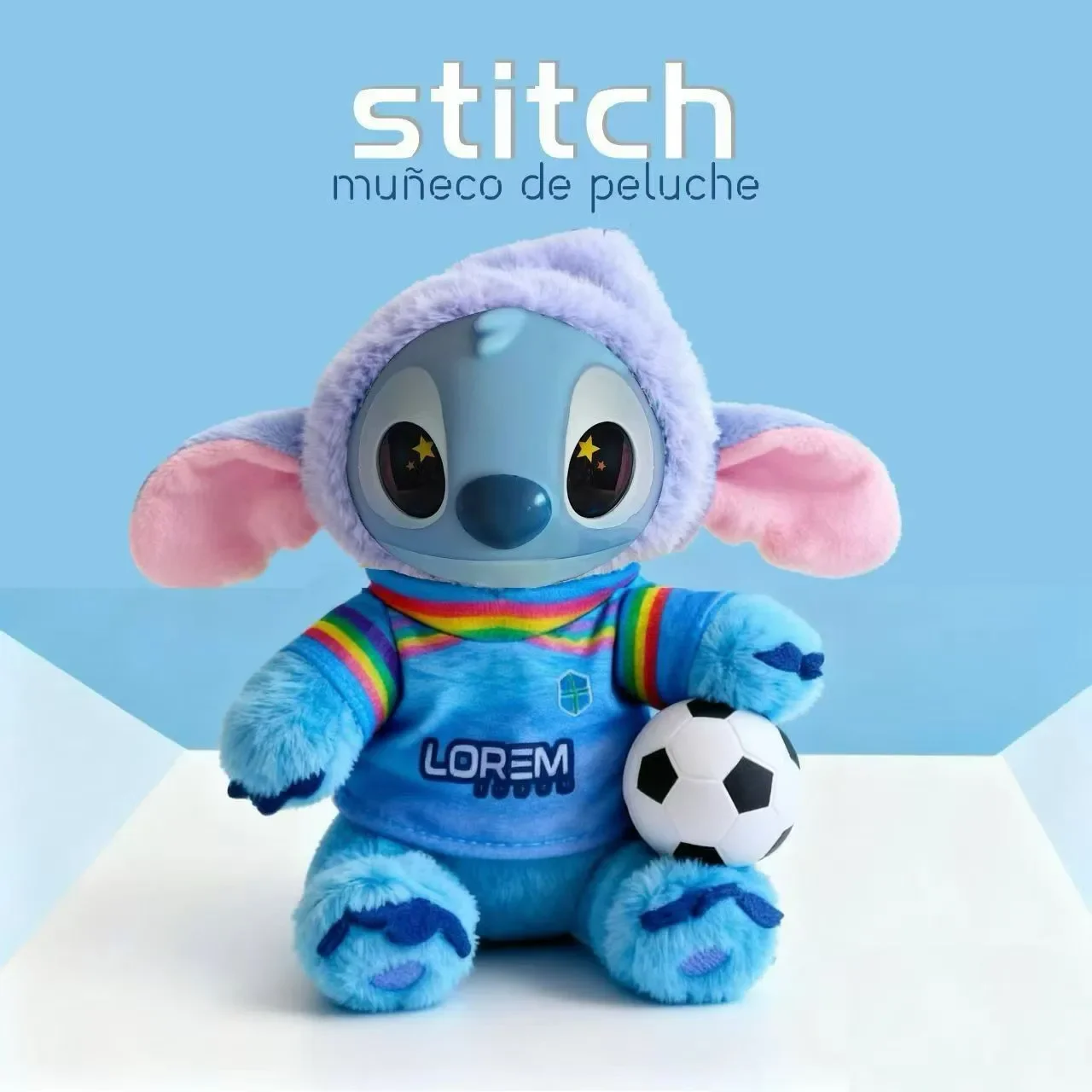 2026 Disney Stitch футбольная серия слепая коробка футбольная тематика плюшевые куклы кулон тайная коробка игрушка виниловая кукла для лица Рождественский подарок ﻿