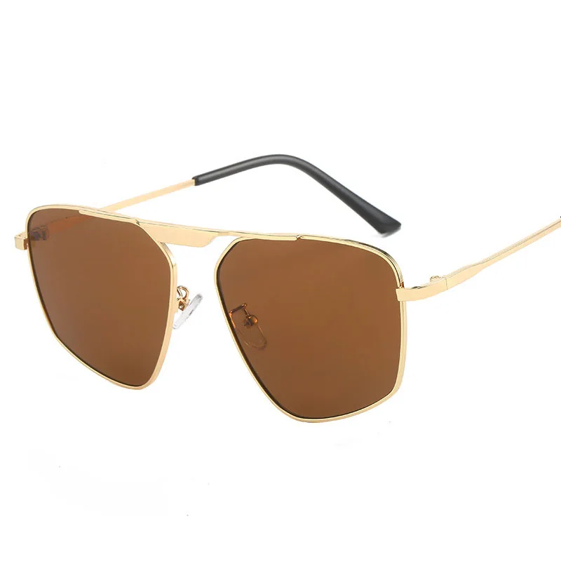 Polygon Shape Sunglasses for Women European American Style Metal Leg Men\'s Sun glasses UV Protection Outdoor Sunglasses