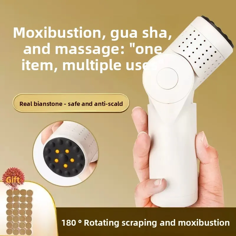 

Handheld Bian Stone Moxibustion Stick, 3-in-1 Portable Warming Box for Facial & Body Therapy, Home Wellness Tool