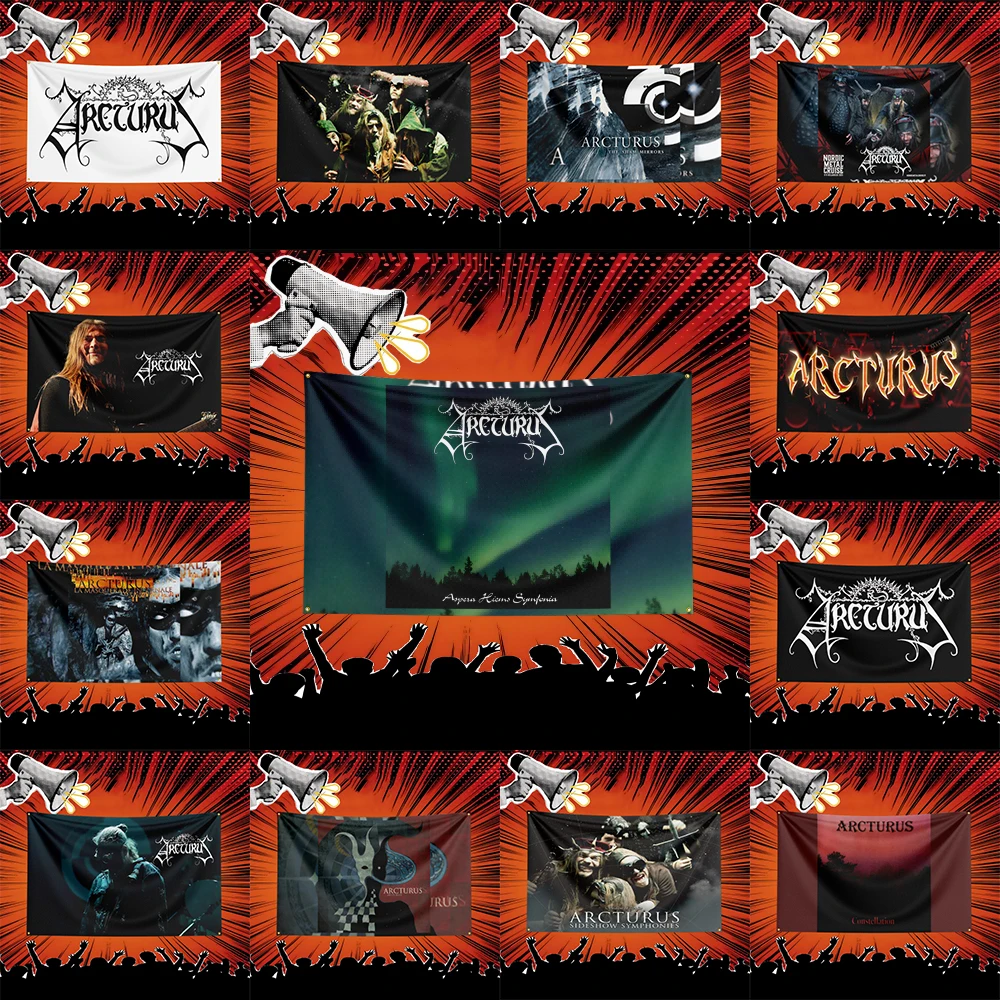Arcturus Inspired Rock Music Flag 3x5 FT Polyester Banner For Bedroom Wall Decor Music Fans Gift