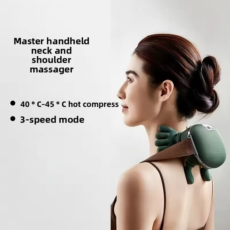 

4D бионический массажер для пальцев, шеи, плеч и шеи, многофункциональный домашний массажер для шейного отдела, массажная шаль с подогревом, новинка