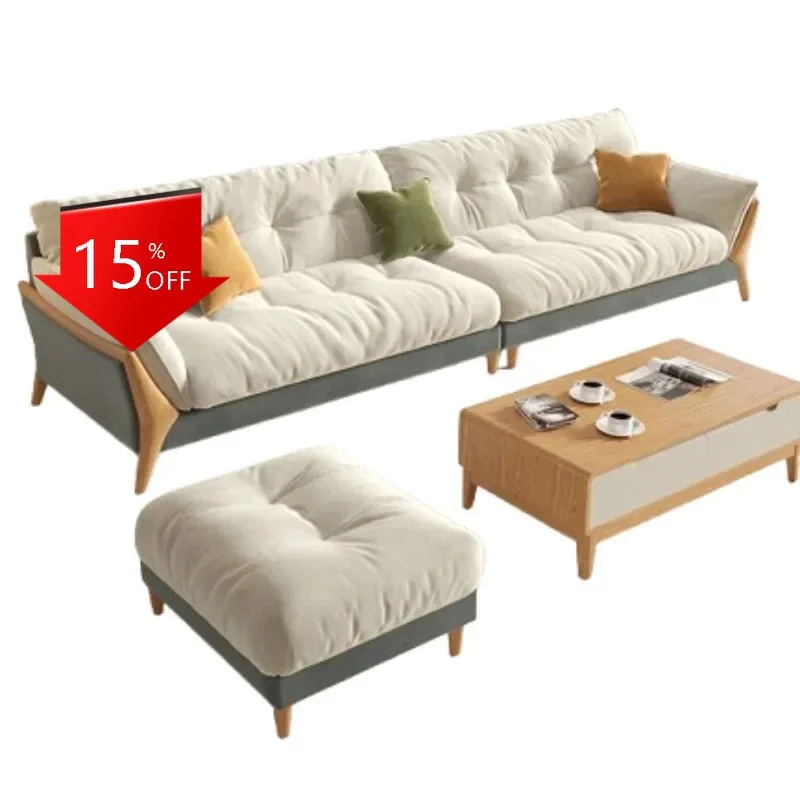 Sofás Europeos Blancos para Sala de Estar, Sofás de Terciopelo Clásicos Modernos, Sofás Modulares Togo, Muebles de Sala, Muebles para el Hogar