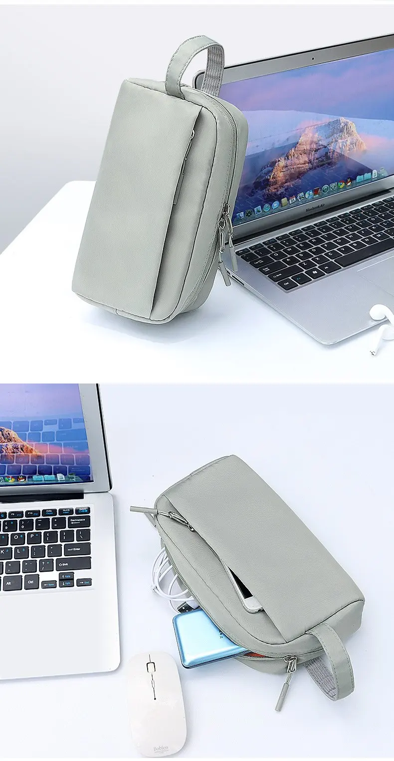 Digitale Gadget-Aufbewahrungstasche Leichter Kabel-Organizer für Powerbank und USB-Ladegerät – Detail 16