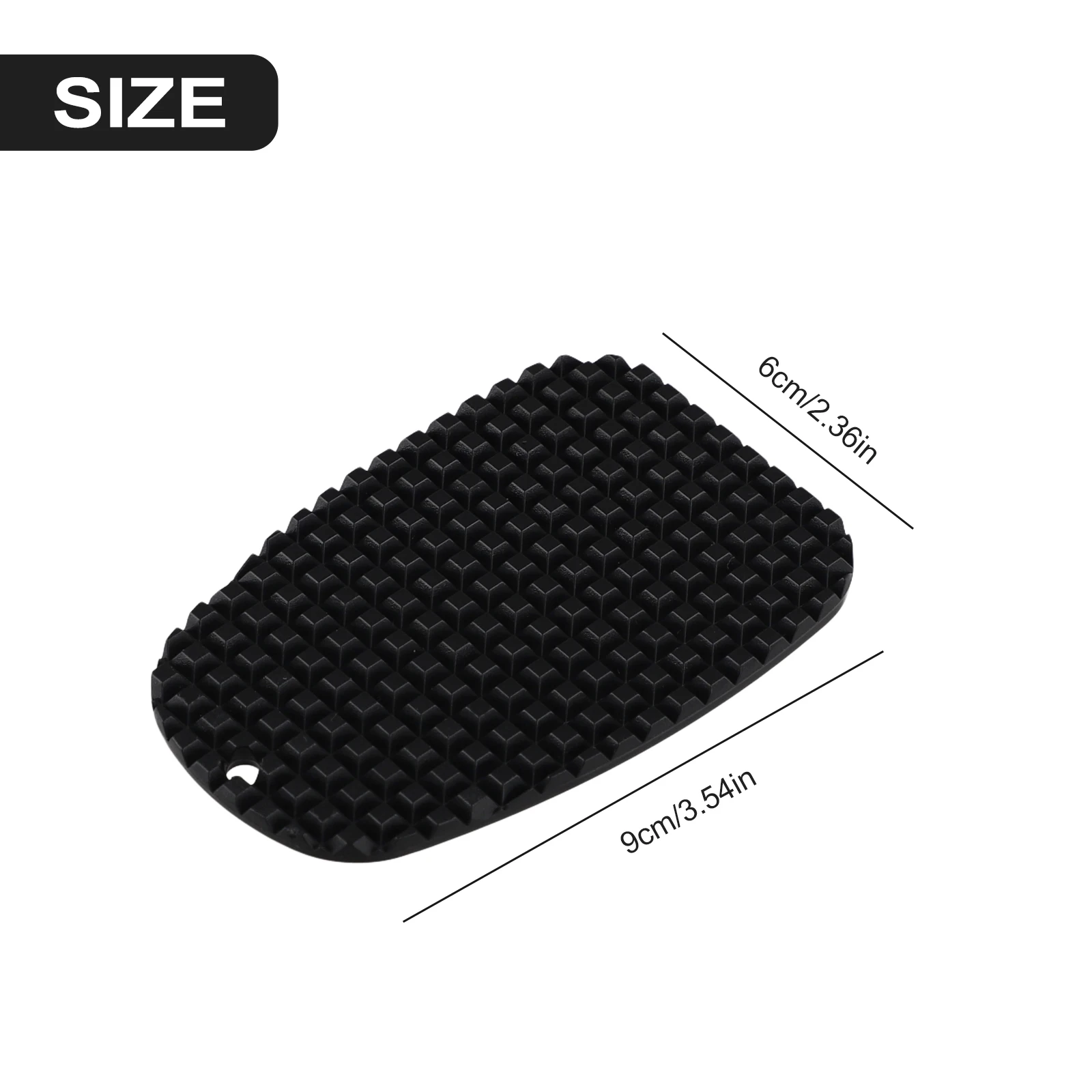 90X60Mm Auto Zijstandaard Antislip Plaat-Verlengsteun Voetstuk Voor Motorfiets Voetzolen Accessoires