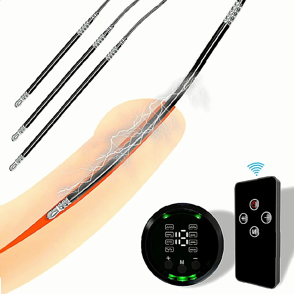 السبر إدراج المعادن ذكر التوصيل موسع صدمة الاستمناء تدليك البروستاتا الحصان العين قضيب الجنس لعب تحفيز كهربائي مجرى البول