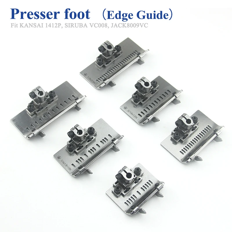 12 Needle Presser Foot Edge Guide For KANSAI 1412P SIUBA VC008 12064P Multi-Needle Sewing Machine 23N 8N 17N Presser Foot
