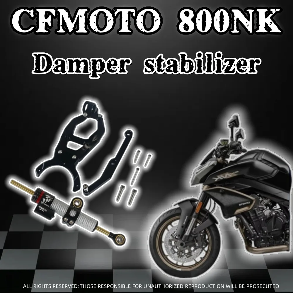 Per CFMOTO 800NK NK800 parti di modifica del motociclo stabilizzatore serranda righello in titanio
