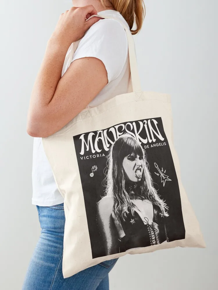 Maneskin Victoria De Angelis Tote Bag Women's shopping bag canvas woman Canvas