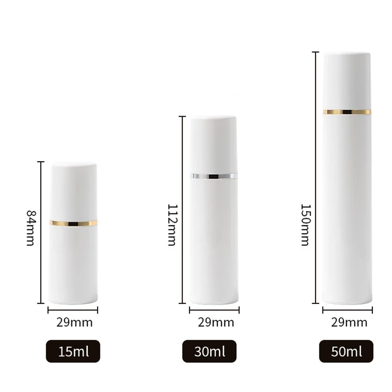 300 Uds 15ml 30ml 50ml botella de loción con bomba de vacío sin aire utilizada para suero/loción/emulsión/envase cosmético de base