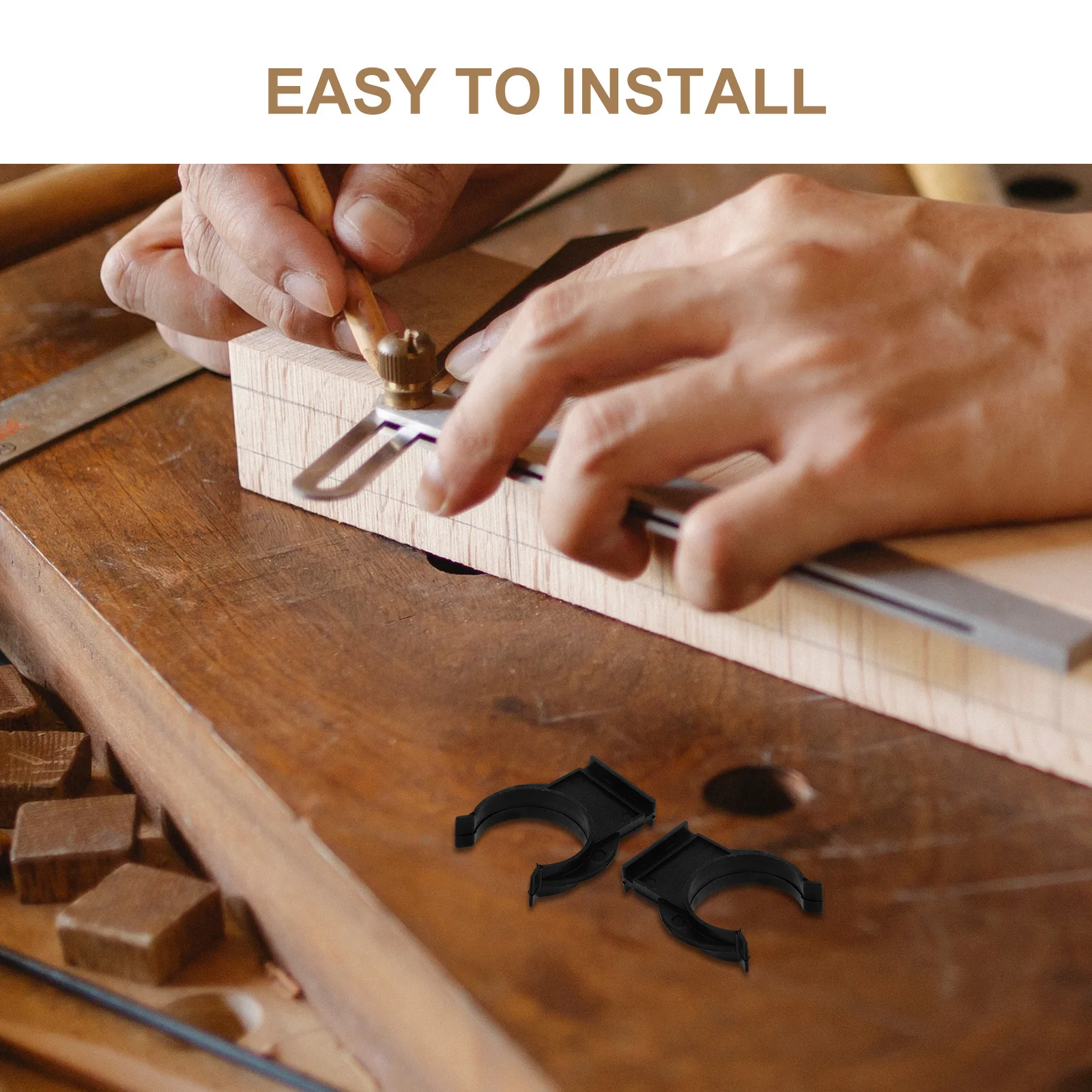 

20Pcs Cabinet Leveler Kick Clips Plastic Furniture Foot Buckle Kitchen Plinth Clips Easy Install Durable Floor Buffer