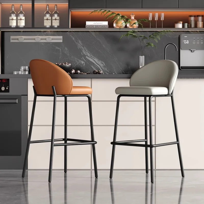 Bar Chair Designer Modern Simple High Stool Nordic Coffee Shop Bar Stool Home Island High Chair