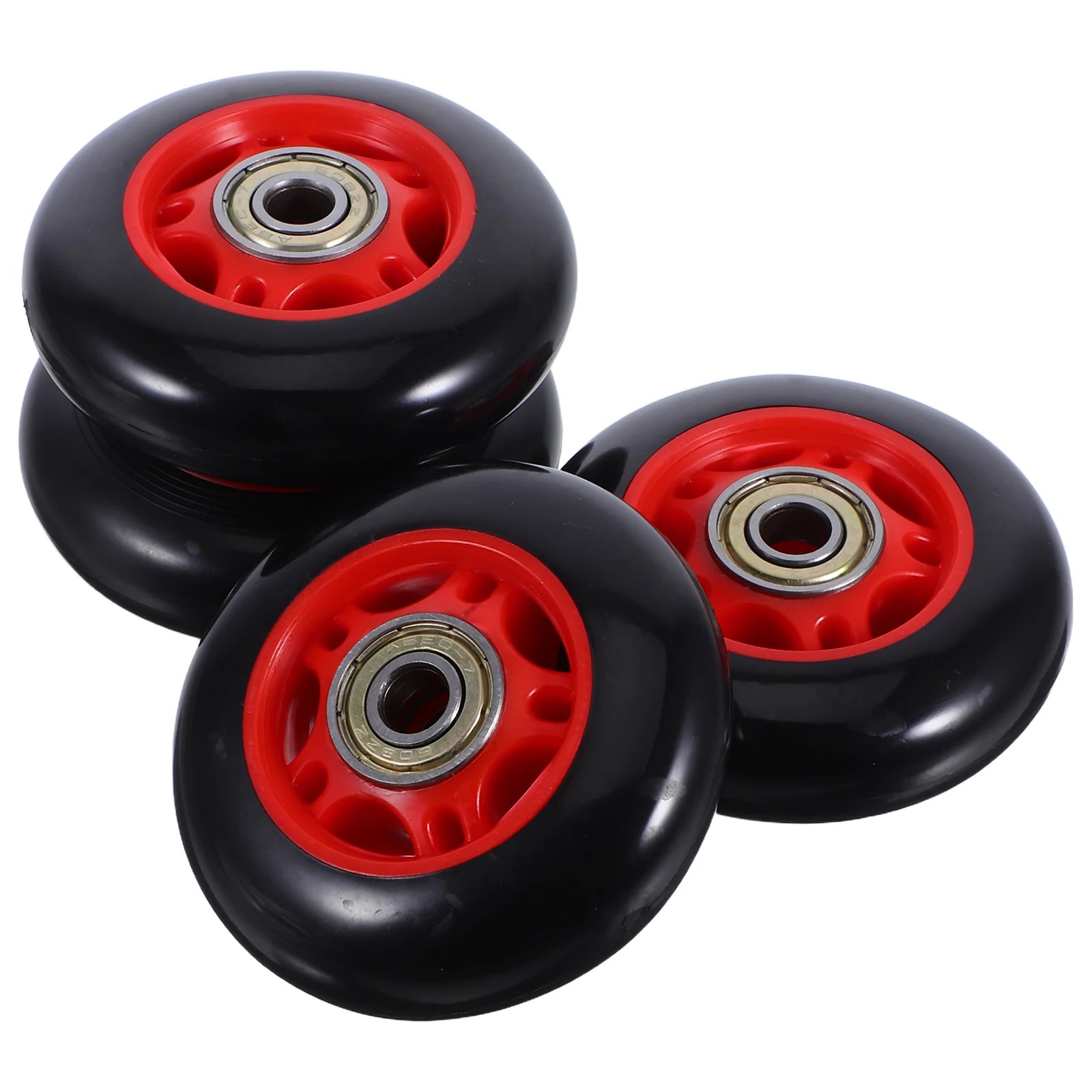 4 قطعة بكرة عالمية ملحقات معدات اللياقة البدنية البلاستيكية المتينة عجلة دوارة لآلات تمارين الدراجة #6