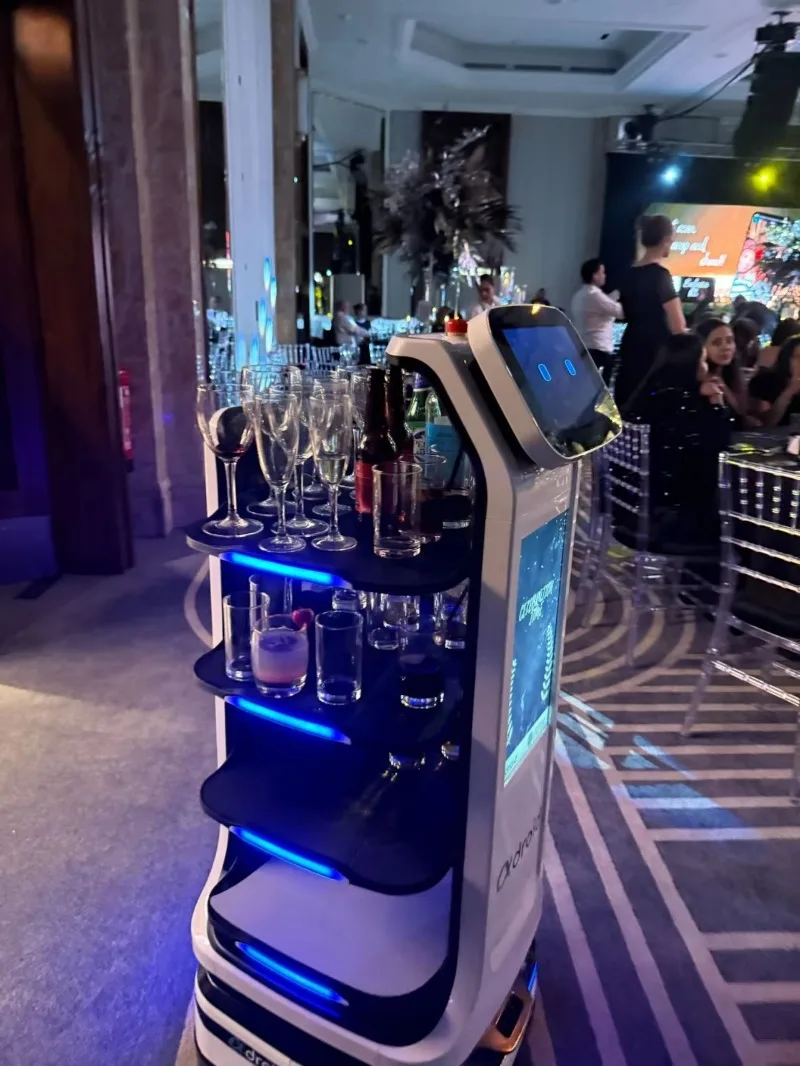 Multi Functional Intelligent Service Robot for Restaurant Food Delivery Free Detailed Technical Install Manual Custom