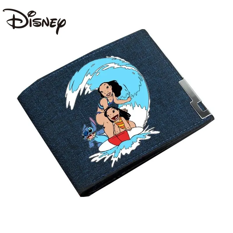 

MINISO Disney Wallet Stitch Wallet Student Coin Purse Canvas Short Wallet for Men and Women Durable and Wear-resistant.