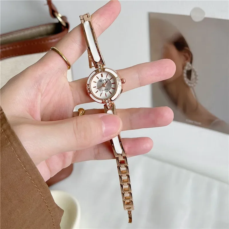 Brand Women Bracelet Watch Simple Fashion Thin Band Quartz Watch Alloy Wristwatches Gift Clock Dropshipping Relojes Para Mujer