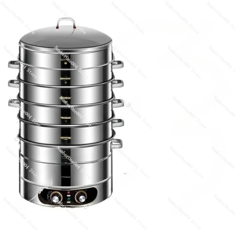 

Коммерческая электрическая пароварка из нержавеющей стали, многофункциональная бытовая многослойная булочка большой емкости на пару