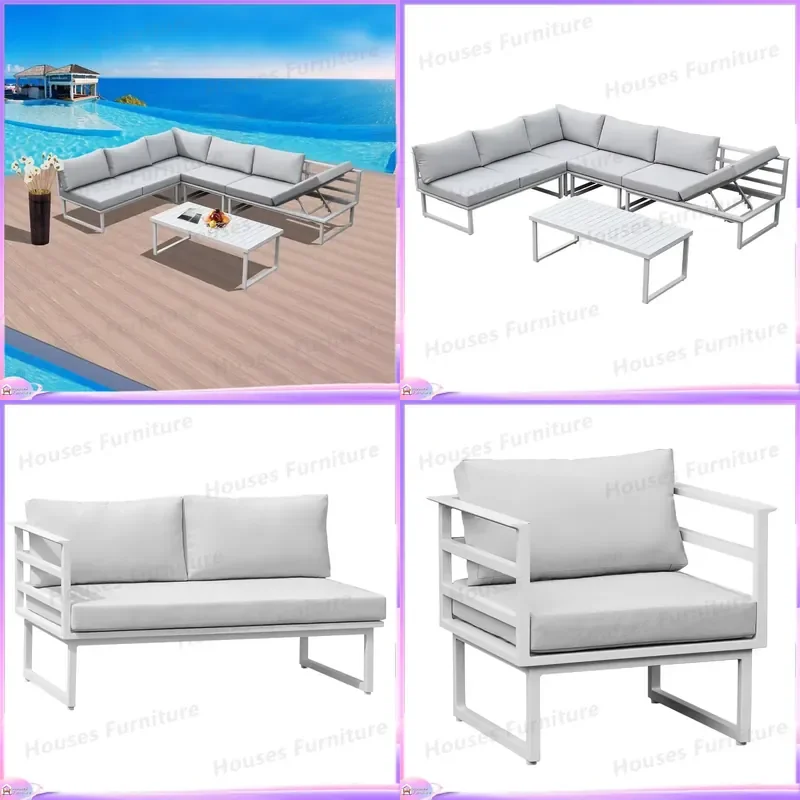 Modern Outdoor Garden Furniture Sofa Cover Waterproof Dustproof Patio Couch Protector Contract Hotel Design Heavy Duty UV