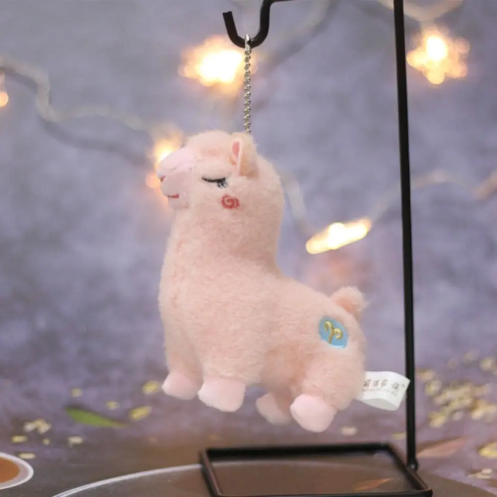 

Fashion Charms Alpaca Plush Keychains Bag Hanging Ornaments Sheep Pendant Lovely Fashion Jewelry Car Keyrings Backpack Decor