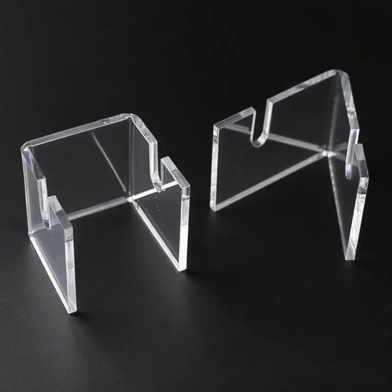 1pc Hand Fan Display Stand Bracket Clear Acrylic Holder Storage Support Foldable Fan Stand Holder Space-Saving Desk Organizer