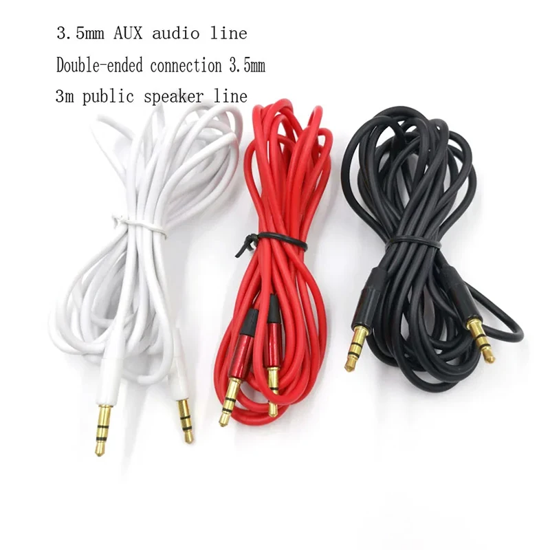 

1pc 3.5mm Jack Aux Audio Cable Male to Male Car Aux Cable Gold Plated Auxiliary Cable for Car / iPhones / Media Players