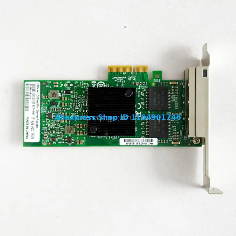 92T4077 92T4076 82580-4RJ45 PCIe X4 1G Adaptador de servidor de computadora integrado de cuatro puertos